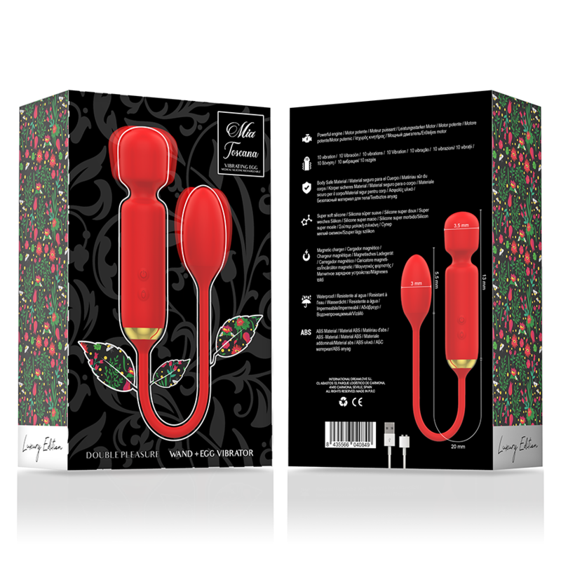 Mia-Toskana Double Pleasure Wand + O Vibrator-Silikon · Vibratoren (Bild 6)