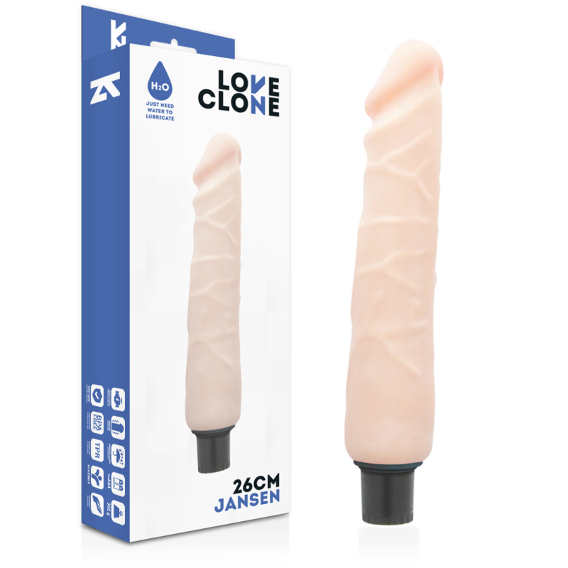 Loveclone-Jansen Vibrator mit Selbstschmierung 26 Cm – Ø 4.2 Cm-TPR · Vibratoren