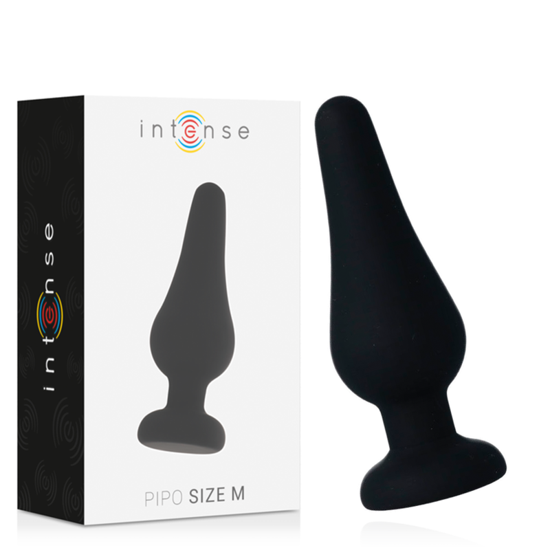 Intense Anal Toys-Analplug Pio M Schwarz Silikon 11 Cm · Sextoys