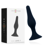 Intense Anal Toys-Anal Level 2 11.5CM Schwarz-Silikon, Wasserdicht · Sextoys