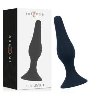 Intense Anal Toys-Anal Level 4 15.5CM Schwarz-Silikon · Sextoys