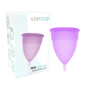 Stercup-Menstruationsbecher aus Silikon Fda Violet – Size L · Oralsex & Körperspiele (Bild 5)