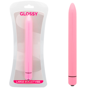 Glossy-Slim Vibrator Rosa-ABS, 3 Stufen, wasserdicht, leise