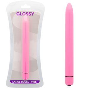 Glossy-Slim Vibrator Dunkelrosa-ABS, 3 Stufen, wasserdicht