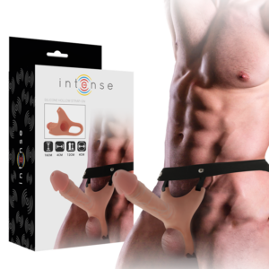 Intense For Him-Harness Rohr mit Dildo in Silikon 16 X 3.5 cm · Strap-on & Harness