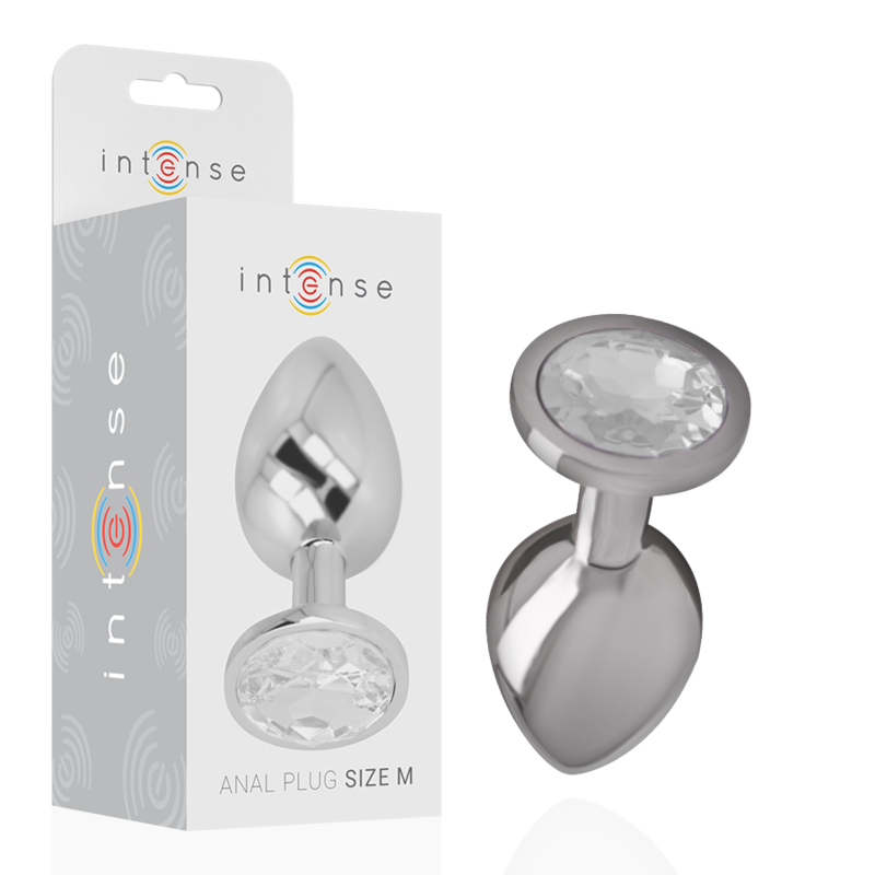 Intense Anal Toys-Analplug aus Aluminium mit Kristall