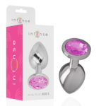 Intense Anal Toys-Analplug aus Aluminiummetall mit Rosa-Größe Kristall S · Spielzeug aus Glas & Metall