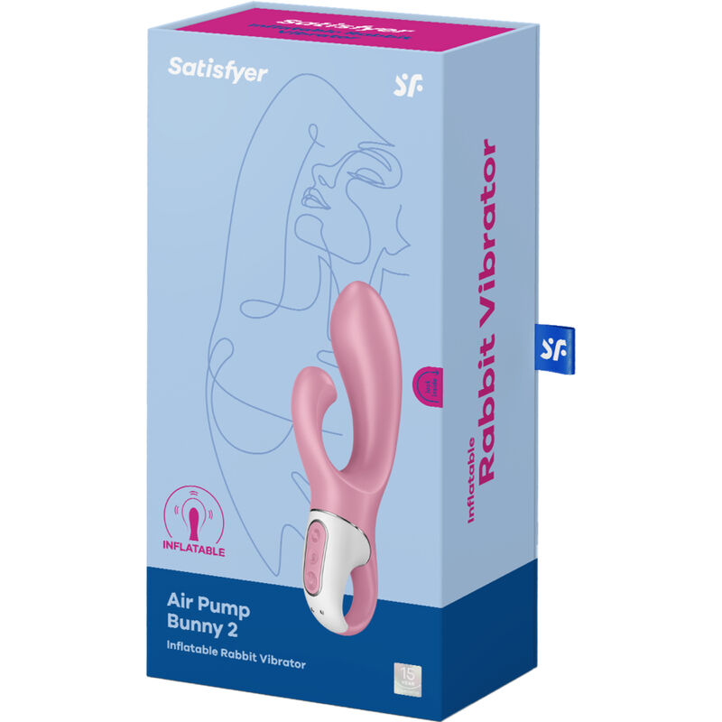 Satisfyer Vibrator-Satisfyer Air Pump Bunny 2 Rosa-Silikon, 12 · Vibratoren (Bild 5)