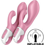 Satisfyer Vibrator-Satisfyer Air Pump Bunny 2 Rosa-Silikon, 12 · Vibratoren