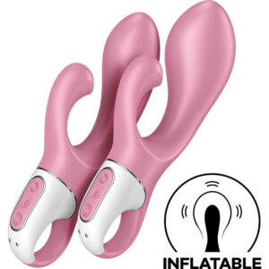Satisfyer Vibrator-Satisfyer Air Pump Bunny 2 Rosa-Silikon, 12