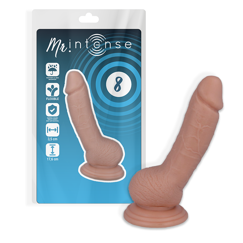 Mr. Intense Dildos-8 Dildo Realistisch 17.6 Cm -o- 3.5 Cm-PVC, Saugnapf · Strap-on & Harness (Bild 7)