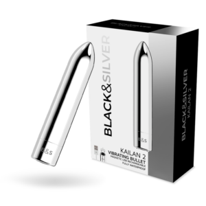 Black&silver-Kailan 2 Silver Vibrating Magnetic Bullet-Silikon · Vibratoren (Bild 6)