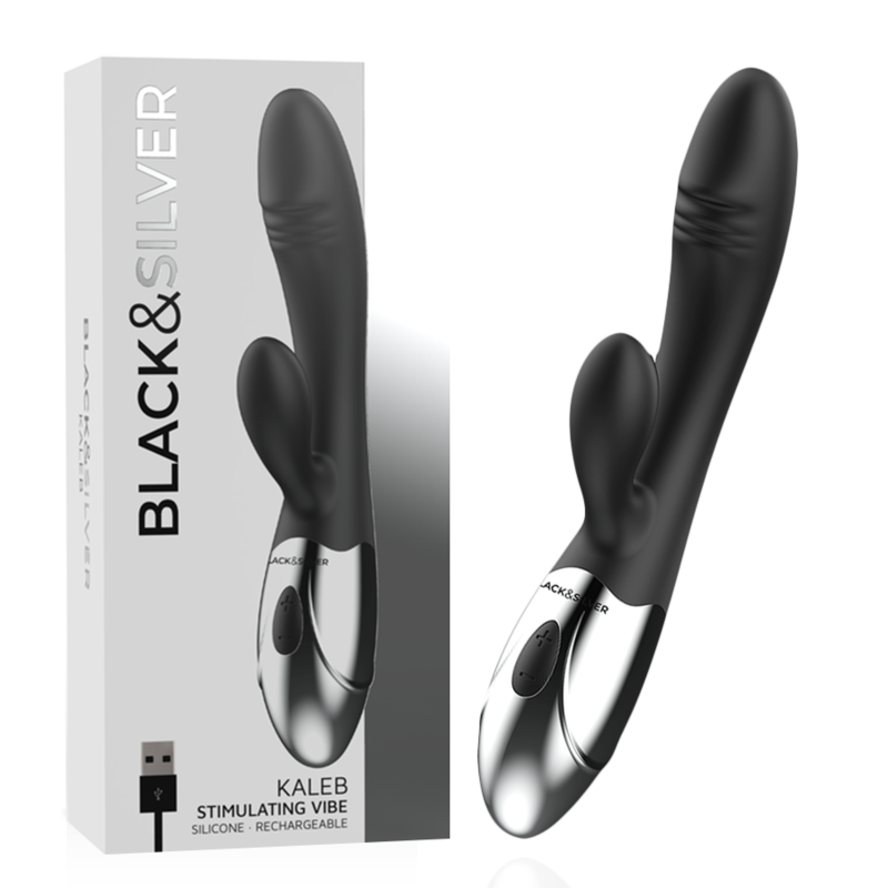 Black&silver-Kaleb Vibrator stimulierend-Silikon, 10 Geschwindigkeiten · Vibratoren (Bild 6)
