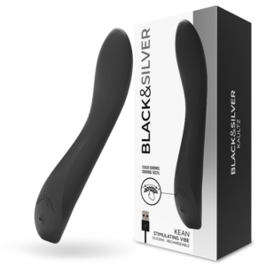 Black&silver-Kean Vibrator mit Touch Control-Silikon, 10 Geschwindigkeiten · Vibratoren (Bild 2)
