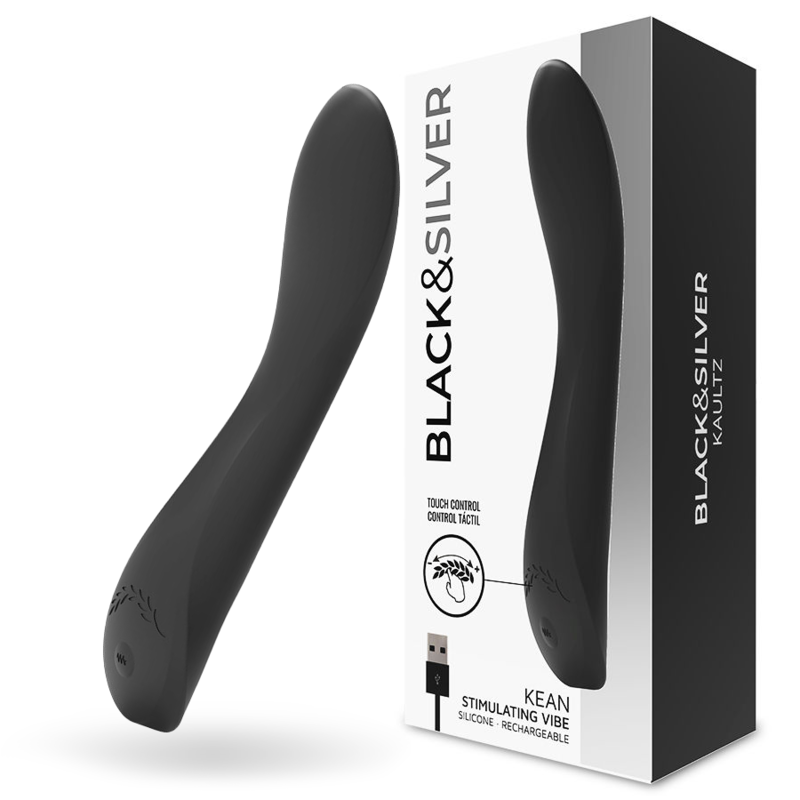 Black&silver-Kean Vibrator mit Touch Control-Silikon, 10 Geschwindigkeiten · Vibratoren (Bild 2)