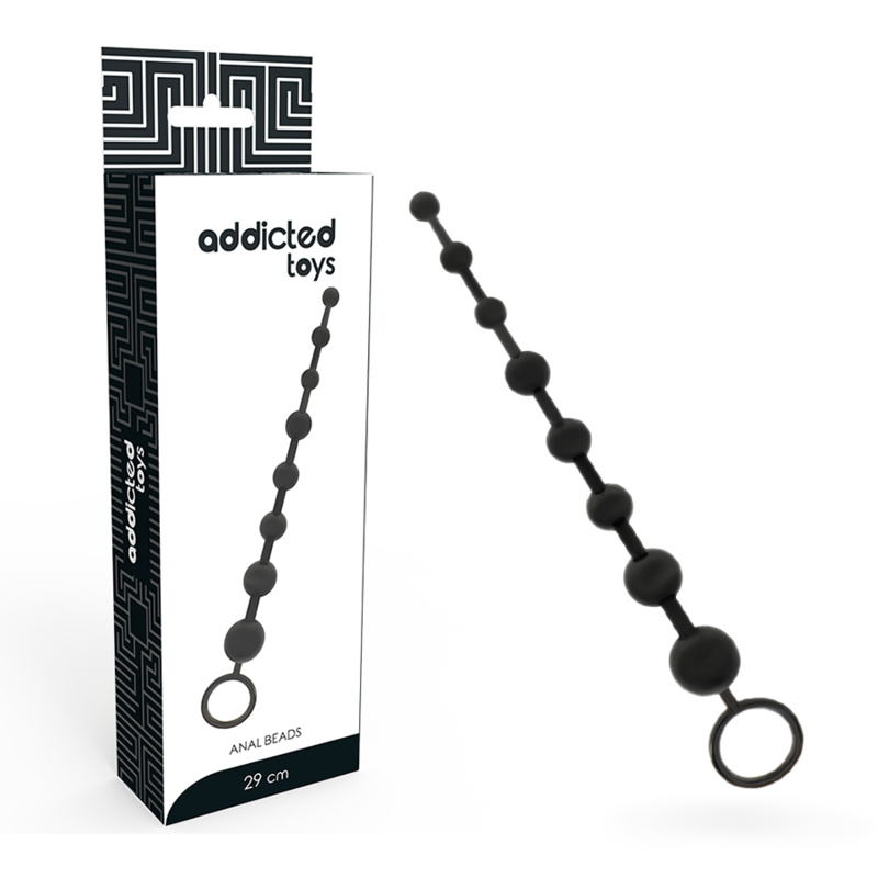 Addicted Toys-Analperlen 29 cm Schwarz-TPR · Sextoys (Bild 2)