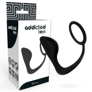 Addicted Toys-Analplug mit Penisring Schwarz-TPR · Sextoys (Bild 5)