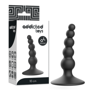 Addicted Toys-Analplug Sexuelle 10 cm Schwarz-Silikon · Vibratoren (Bild 6)