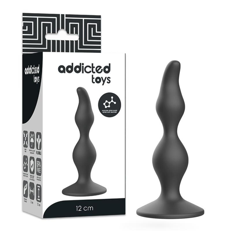 Addicted Toys-Analplug Sexuelle 12 cm Schwarz-Silikon · Sextoys (Bild 6)
