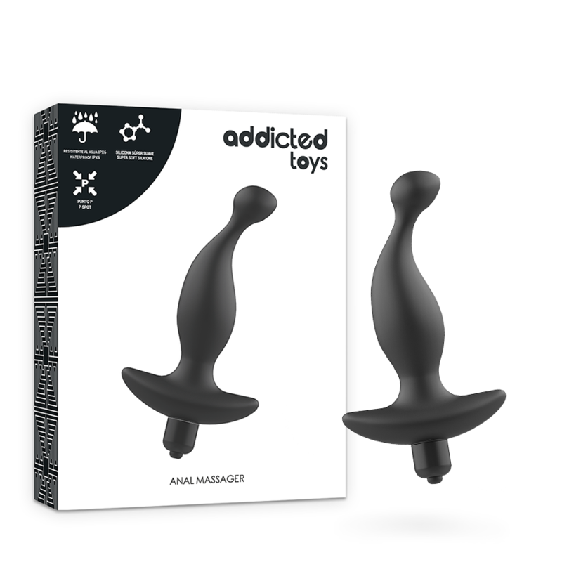 Addicted Toys-Analmassage mit schwarzen Schwingungen Modell 1-Silikon · Sextoys (Bild 5)