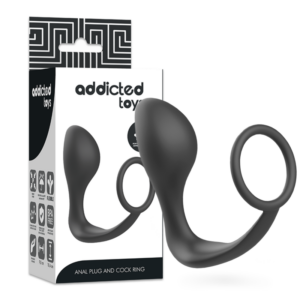 Addicted Toys-Analplug mit Silikonring Schwarz · Sextoys (Bild 4)
