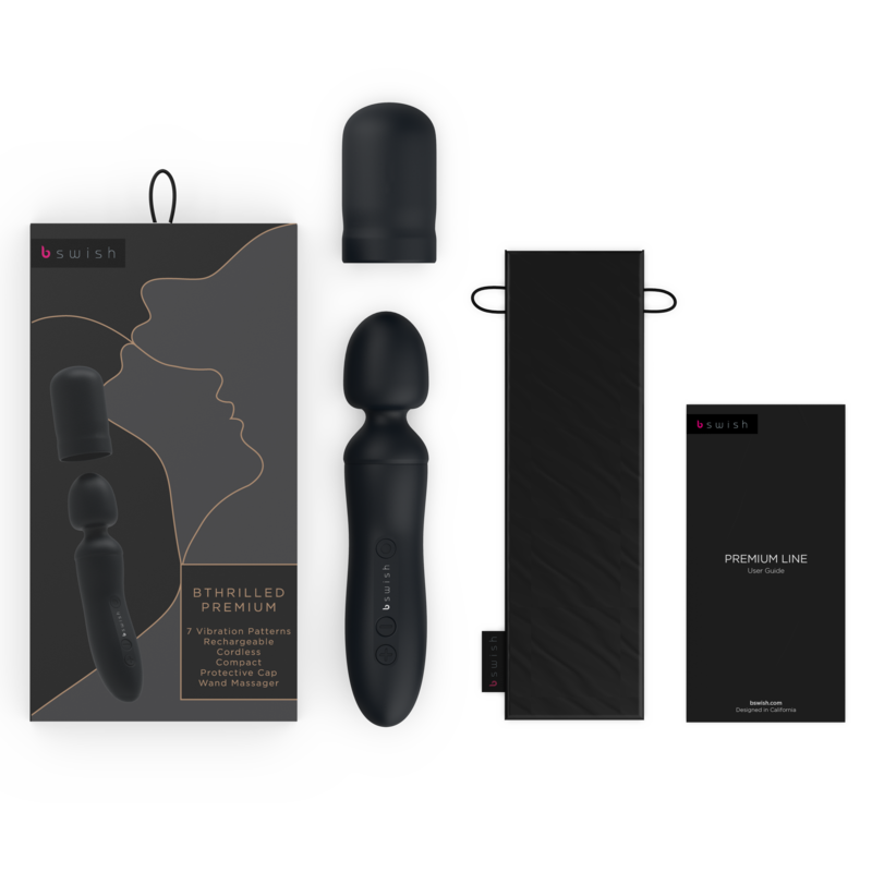 B Swish-Bthrilled Vibrator Wand Premium Black-Silikon · Vibratoren (Bild 4)