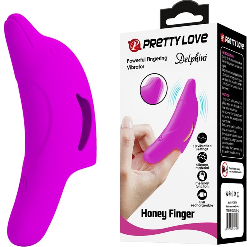 Fun Toys-Delphini Powerful Stimulator von Finger-Silikon · Vibratoren (Bild 3)