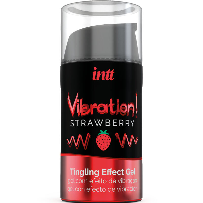 Intt Unisex Arousal Gel-Flüssiges vibrierendes Stimulationsgel Erdbeere 15 ml