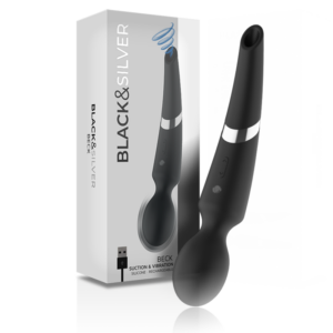 Black&silver-Beck Wand und 2-in-1-Vakuumbecher aus Silikon-10 Geschwindigkeiten · Vibratoren (Bild 5)