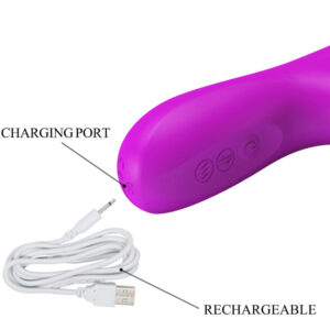 High Tech-Reese Vibrator Rabbit mit Lila-Silikon-Rotation, 12 Geschwindigkeiten · Vibratoren (Bild 6)