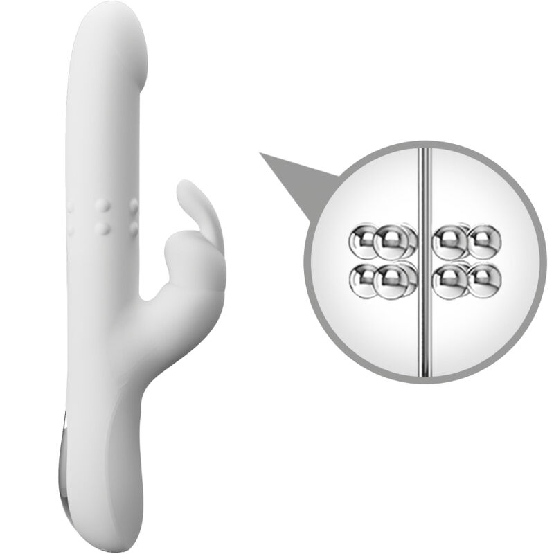 High Tech-Reese Vibrator mit Silber-Silikon-Rotation, 12 Geschwindigkeiten · Vibratoren (Bild 3)