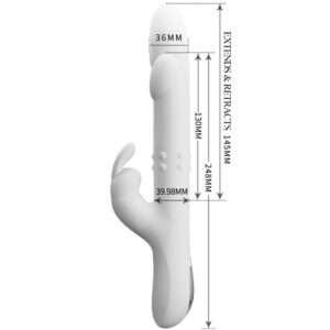 High Tech-Reese Vibrator mit Silber-Silikon-Rotation, 12 Geschwindigkeiten · Vibratoren (Bild 4)