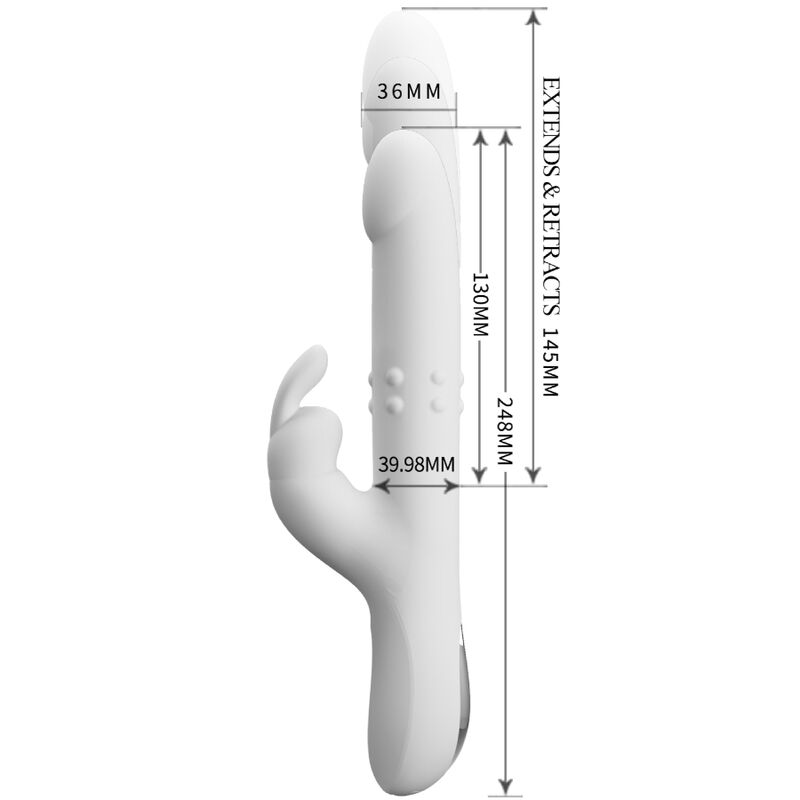 High Tech-Reese Vibrator mit Silber-Silikon-Rotation, 12 Geschwindigkeiten · Vibratoren (Bild 4)