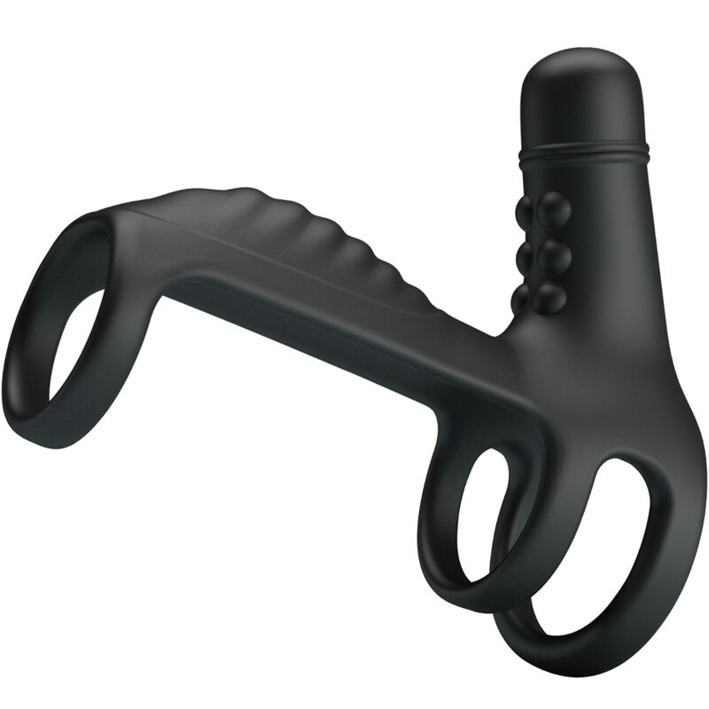 For Him-Penishülle Elastische Extension aus weichem Silikon-10 Geschwindigkeiten · Penisringe & -hüllen
