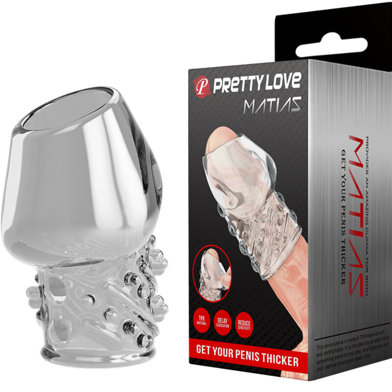 For Him-Matias Penishülle Transparent Penis-TPR-Zubehör · Penisringe & -hüllen (Bild 9)