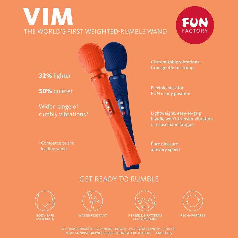 Fun Factory-Vim Wand Vibrator Silikon-Ponderat · Vibratoren (Bild 6)