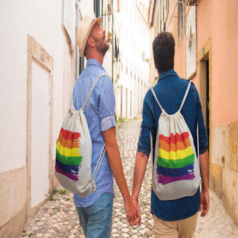 Pride-Rucksack in Baumwolle Flagge LGBT · Spiele & Geschenke (Bild 2)