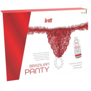 Intt Releases-Slip Brasilianer mit Perlen und Gleitgel Gel · Gleitgel