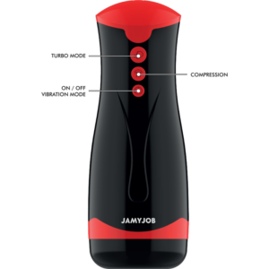 Jamyjob-Jango Masturbator mit Kompression und Vibrationen-Silizium, 5 · Sextoys (Bild 4)