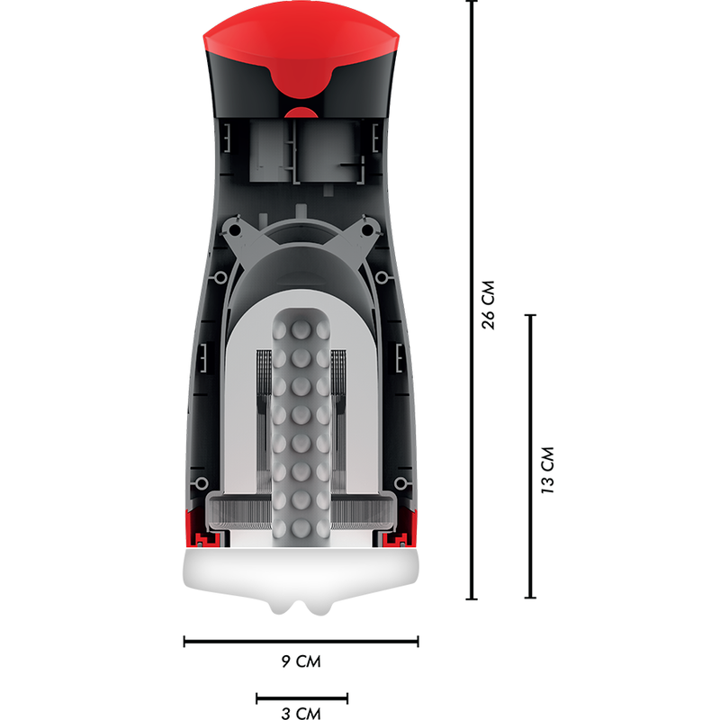 Jamyjob-Jango Masturbator mit Kompression und Vibrationen-Silizium, 5 · Sextoys (Bild 2)