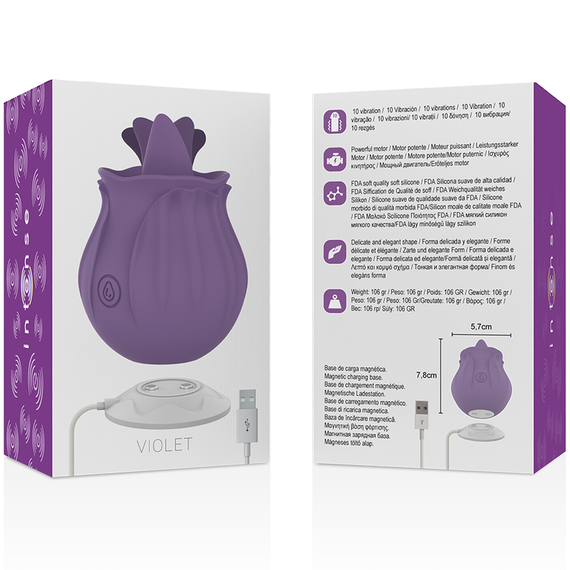 Intense Fun Toys-Lila Stimulator Klitoris 10 Schwingungen · Vibratoren (Bild 3)