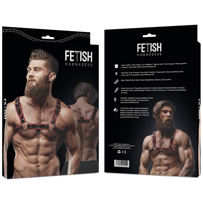 Fetish Submissive Attitude-Harness für Eco-Haut-Brust Männer · Herrenunterwäsche (Bild 2)