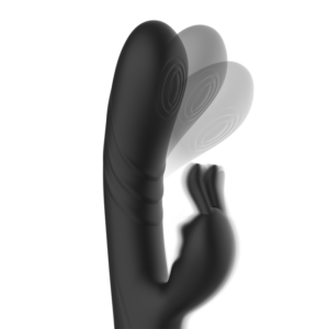 Black&silver-Jamie Rabbit Stimulator Silikon Wiederaufladbar · Vibratoren (Bild 4)
