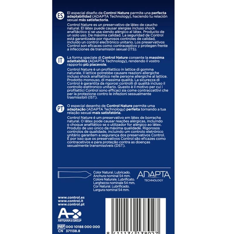 Control Condoms-Adaptiert Naturschutzgebiete 6 Stk.-Lactice · Kondome (Bild 2)