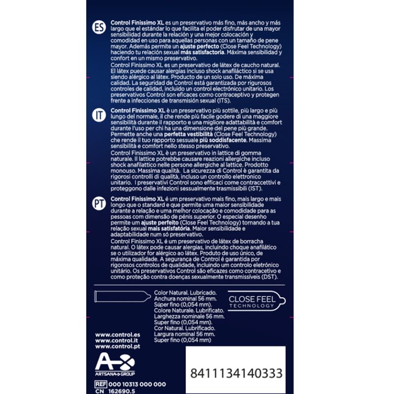 Control Condoms-Endlich Xl 12 Stk.-Lactice-Pflegemittel · Kondome (Bild 2)