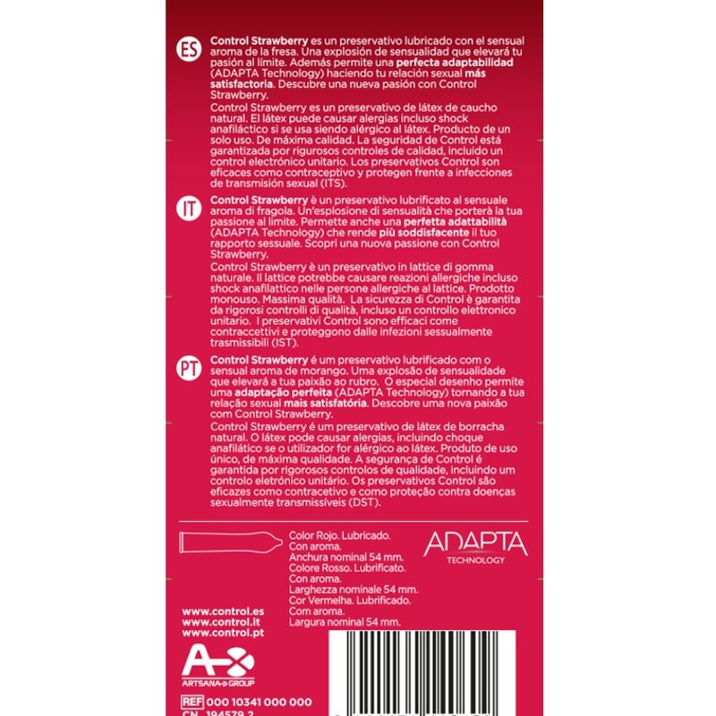 Control Condoms-Adapts Erdbeeren 12 Einheiten · Kondome (Bild 2)