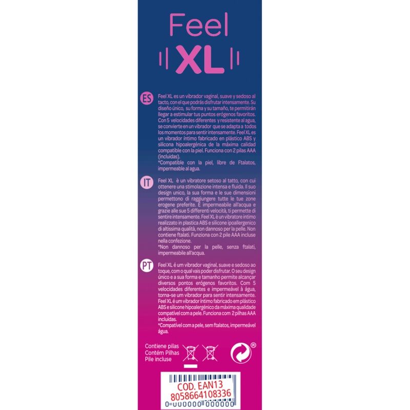 Control Toys-Feel Xl Vibrator Typ Bullet-Silikon, 5 Geschwindigkeiten · Vibratoren (Bild 3)