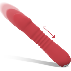 Intense High Tech-Juni Up & Down 10 Rot-Silikon Vibrationen, 10 · Vibratoren (Bild 3)