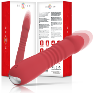 Intense High Tech-Juni Up & Down 10 Vibrationsstufen Rot-Silikon, 10