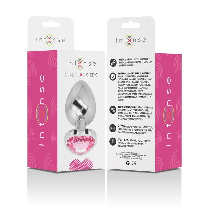 Intense Anal Toys-Analplug Metall Aluminium Herz · Spielzeug aus Glas & Metall (Bild 6)